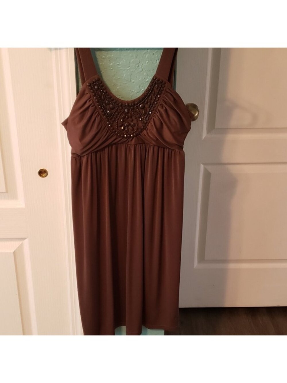 Beautiful brown stretchy dress